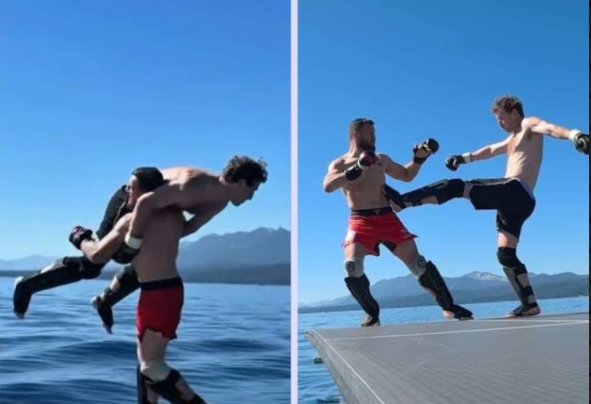 Video  Zuckerberg përballet me yllin e UFC së në mes të Liqenit Tahoe  Dvalishvili e hedh në ujë