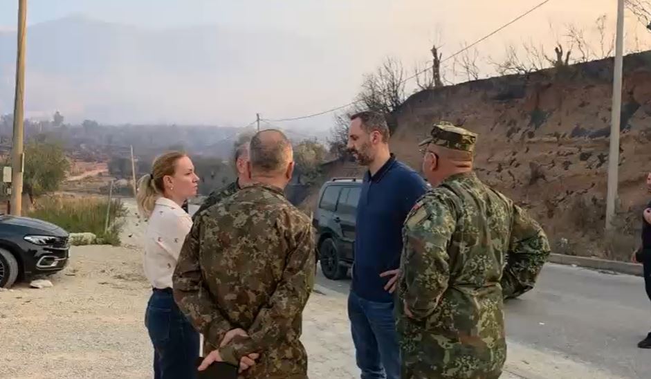 Himara në luftë me flakët, prefektja Alushi: Janë djegur banesa dhe pemëtari, dëmet do vlerësohen pas shuarjes së zjarrit