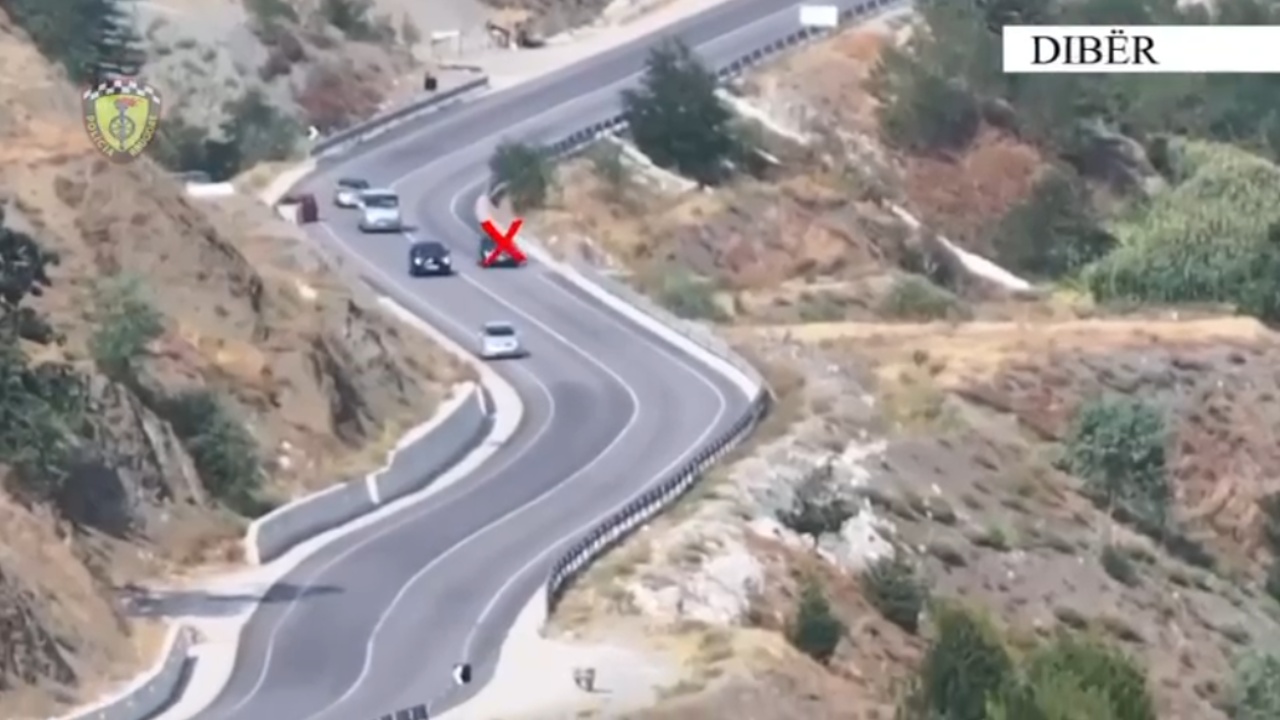 Monitorim me dron  radar dhe makina inteligjente në rrugët e qarkut të Dibrës  2506 gjoba për shkelje të Kodit Rrugor