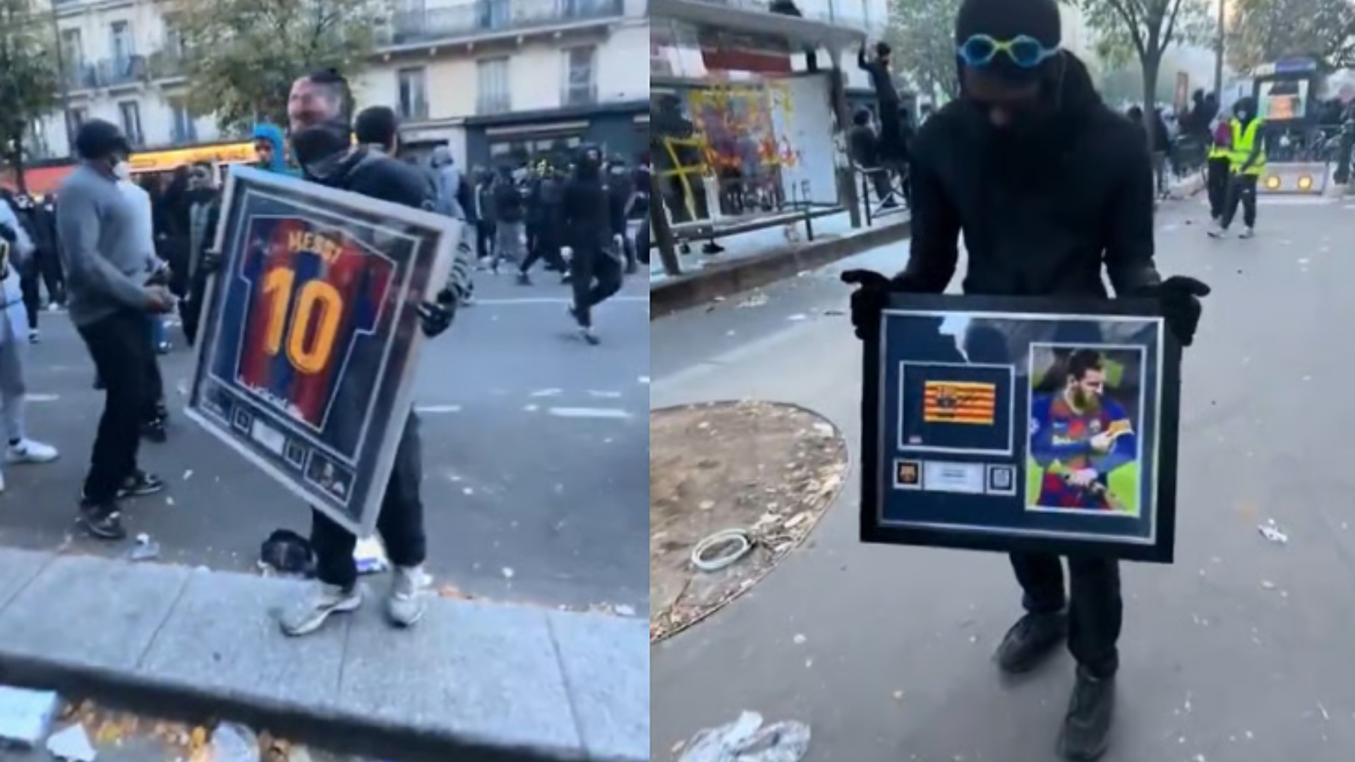 U vodhën gjatë trazirave në protestat e Parisit  sa mund të kushtojnë fanela dhe shiriti i kapitenit me autograf të Lionel Messit 