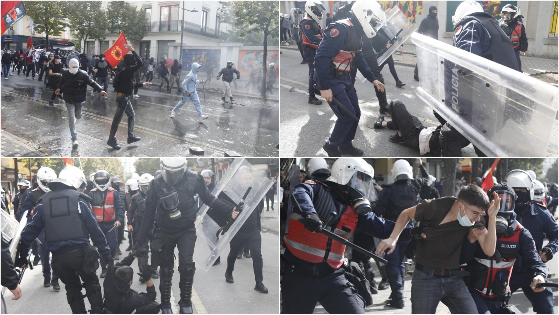 LIVE/ Tensione në Tiranë! Sulmohen dy ministri, protestuesit në hyrje të Rrugës së Durrësit, plaçkiten bizneset. Rama: Nuk dorëhiqem