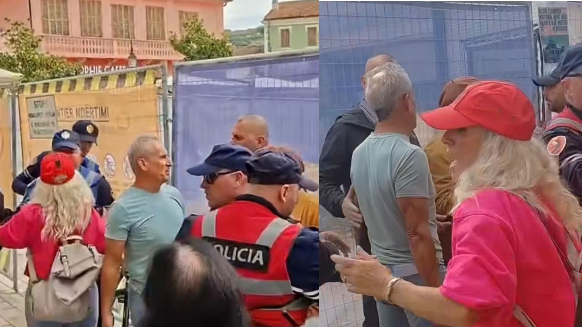 Video  Kundërshtojnë muzeun hebraik në Vlorë  tensione dhe përplasje fizike mes policisë e protestuesve