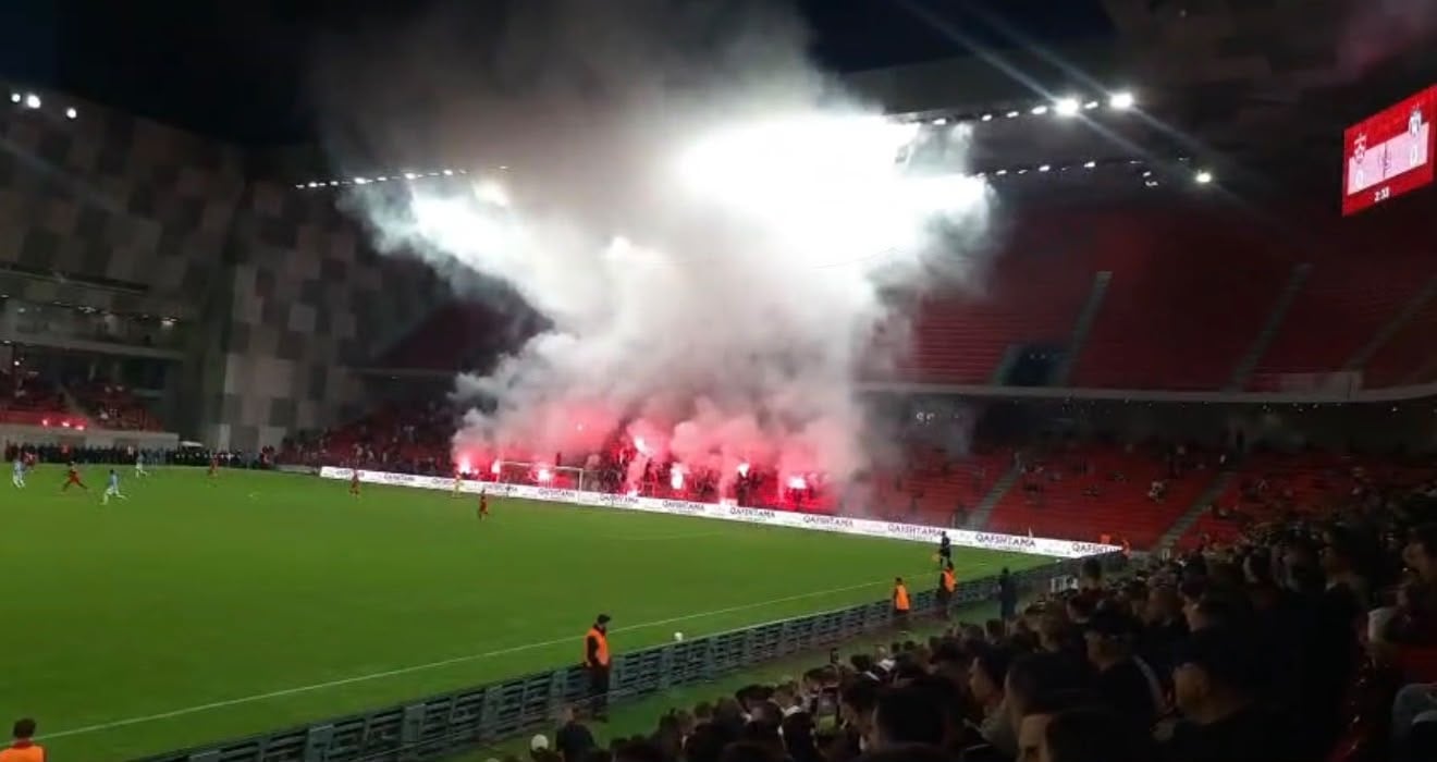 Derbi i Kryeqytetit  Atmosferë e zjarrtë e tifozëve në  Arenën Kombëtare 