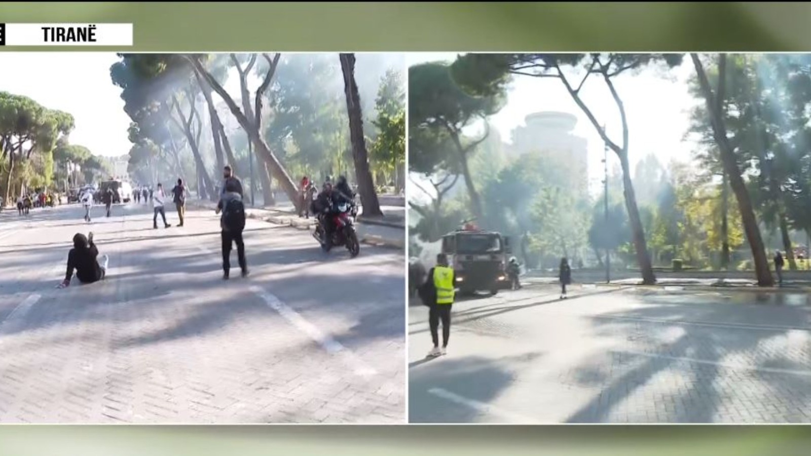 Protestuesit u vendosën në Parkun Rinia, policia i largon me ujë dhe gaz lotsjellës. Të tjera shoqërime