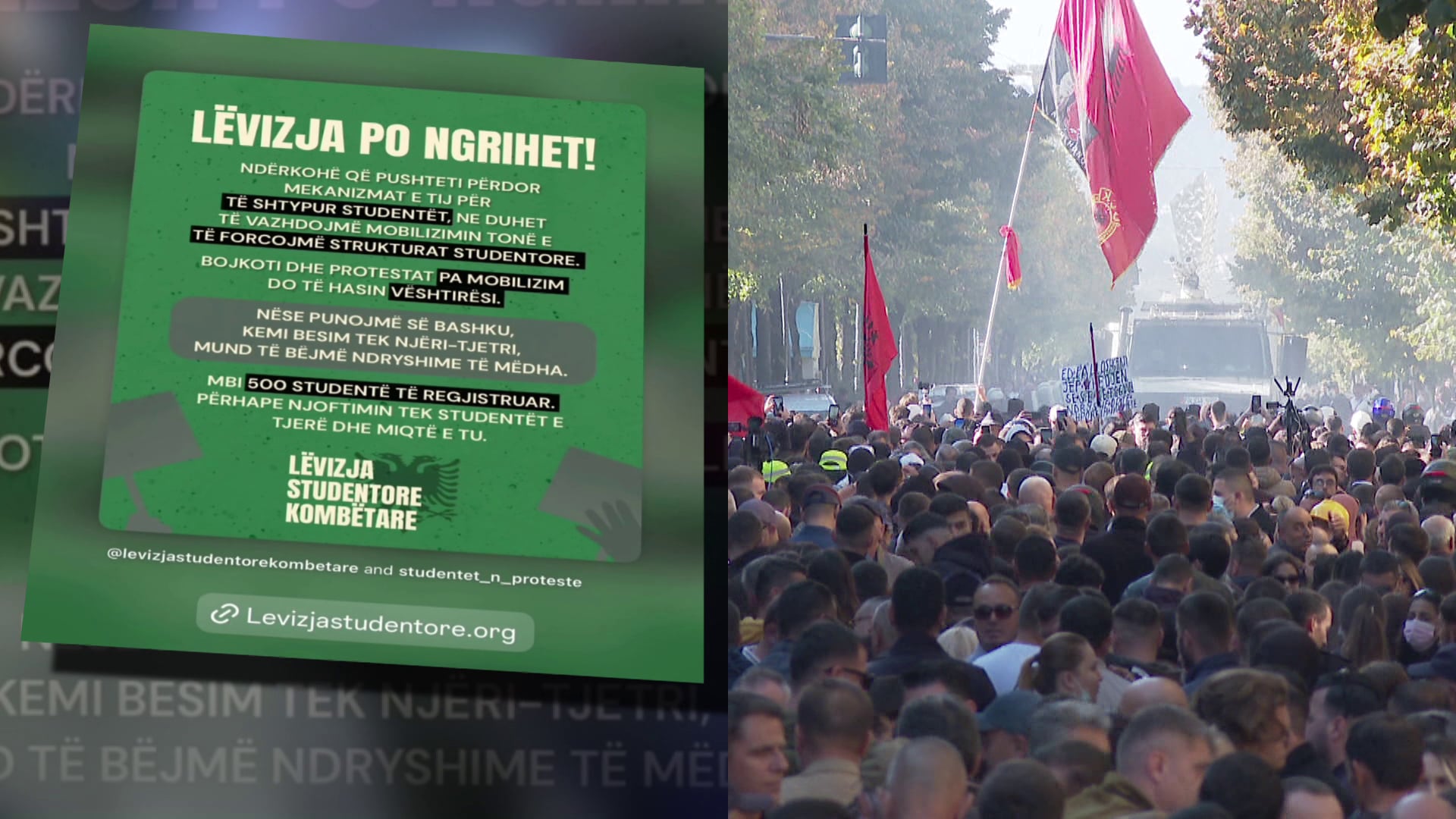 Foto nga burimi: Sfidat për një lëvizje studentore/ Frymëzim nga modeli serb, por kodi zgjedhor dhe klasa aktuale janë pengesë: S’të lë hapësira, në Shqipëri është e detyrueshme…