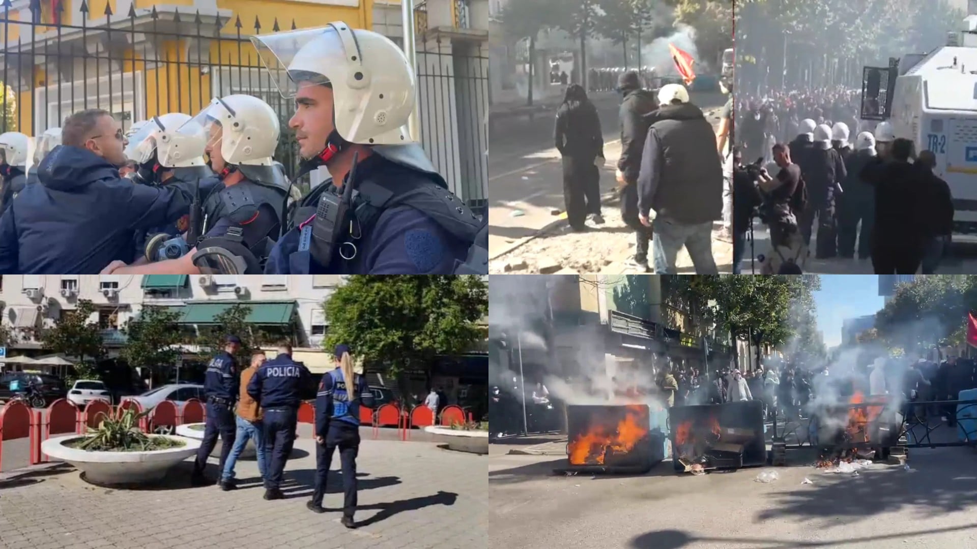LIVE  Dita e pestë e protestës  Përshkallëzohet situata te Ministria e Arsimit  policia i kundërpërgjigjet protestuesve  Tensione edhe në rrethe  reagon Rama