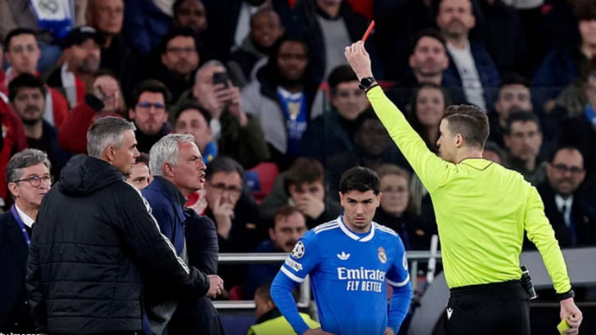 Champions League  Roma Real gjykohet nga Letexier  arbitri që ndëshkoi Mourinhon me karton të kuq