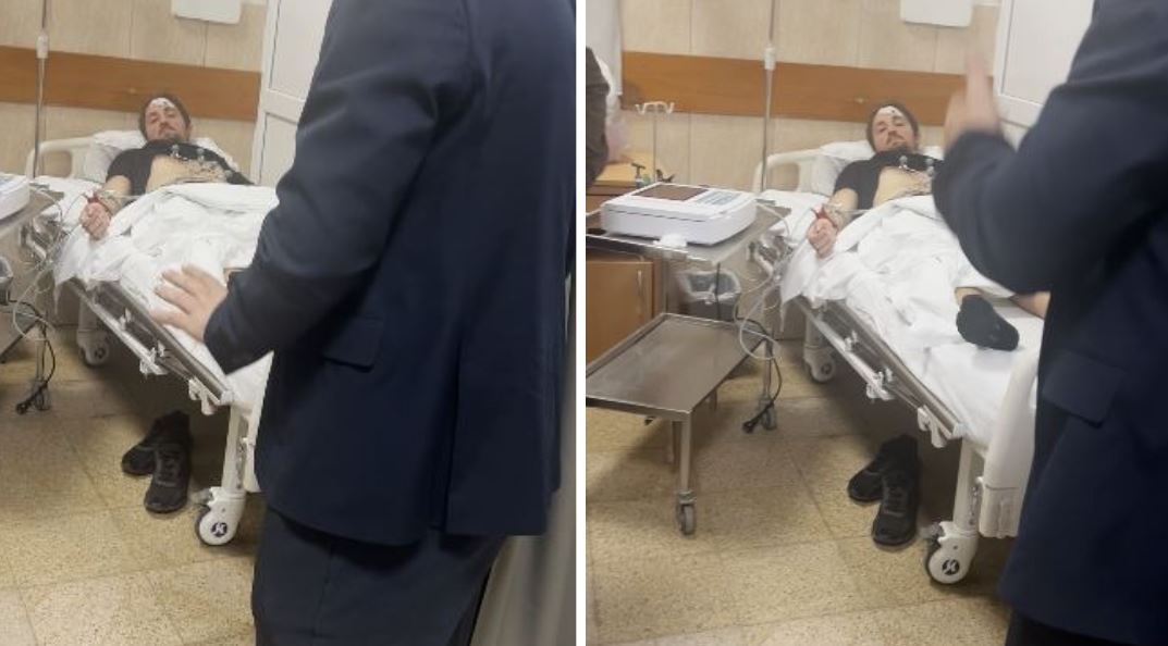 U dhunua nga policia gjatë protestës, Kapri viziton te Trauma të riun Klevis Matajn, akuzon Drejtorin e Policisë: Tërhoqi zvarrë studentët