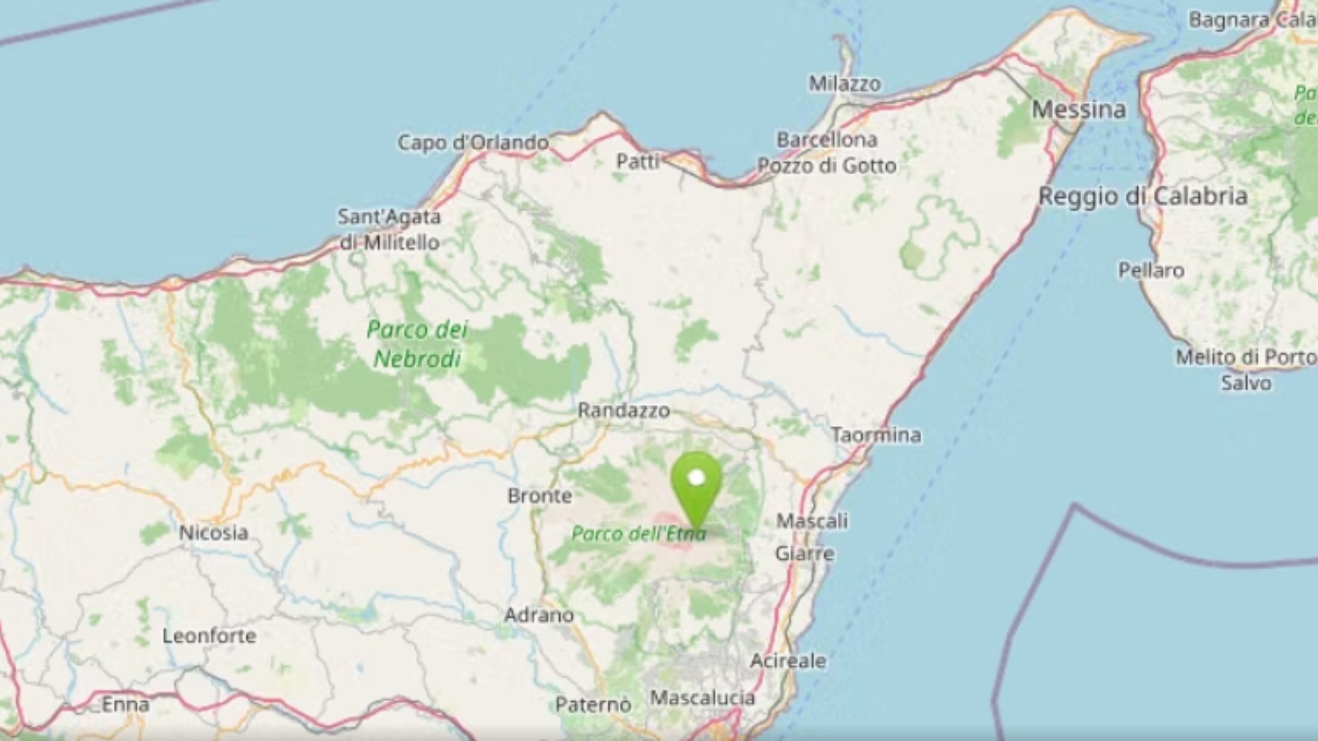 Tërmet pranë Etna s  lëkundjet ndihen në zonën e Katanias