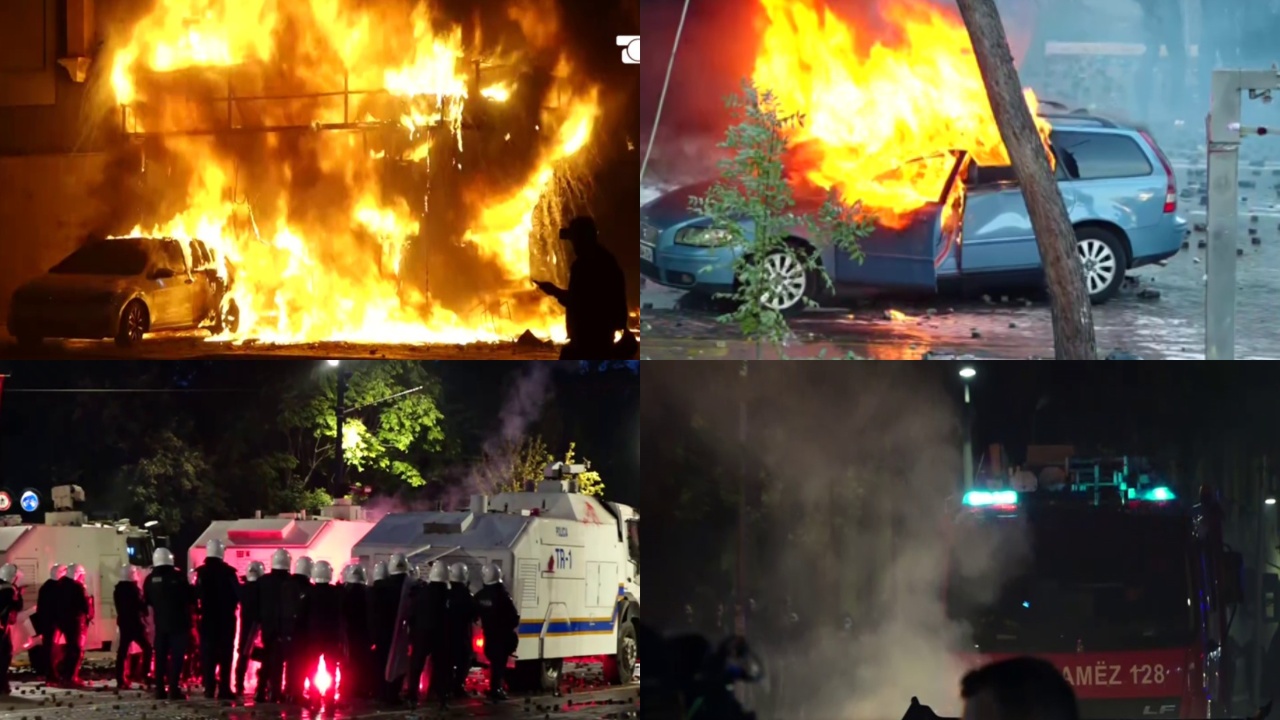 Foto nga burimi: Protesta e dhunshme një ditë më parë, 65 persona të lënduar, 12 vijojnë të shtruar te Trauma